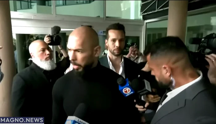 Frații Tate în Florida. FOTO Magno News