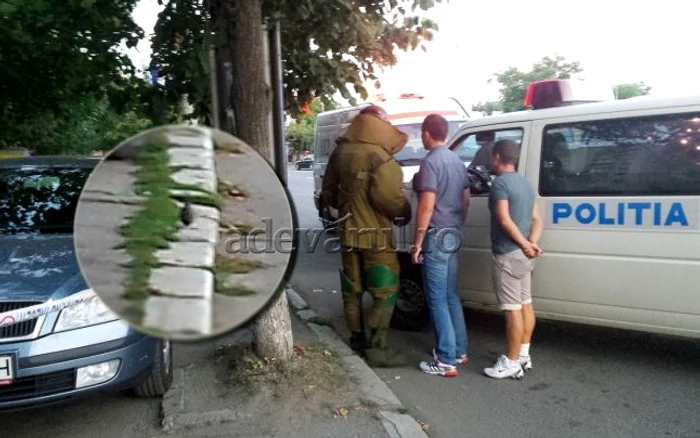 Pirotehniștii au ridicat grenada lăsată pe trotuar