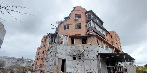 cladire distrusă in Mîkolaiv 23 octombrie 2022 Foto Twitter Nexta jpg
