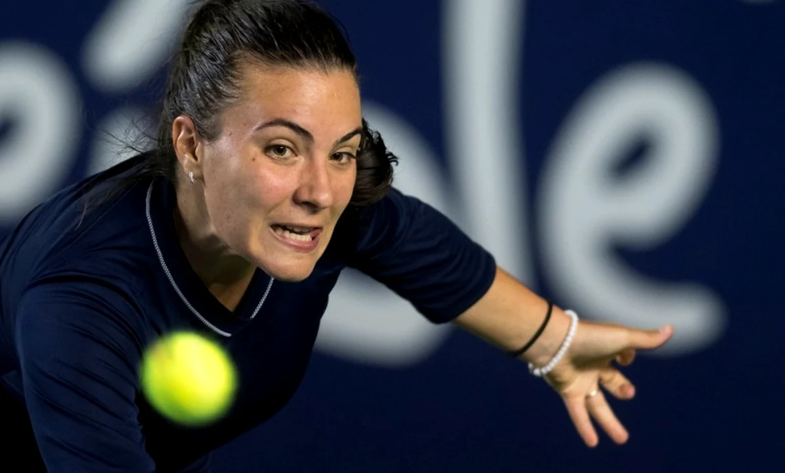 Gabriela Ruse, la a patra finală WTA din carieră. Foto EPA EFE