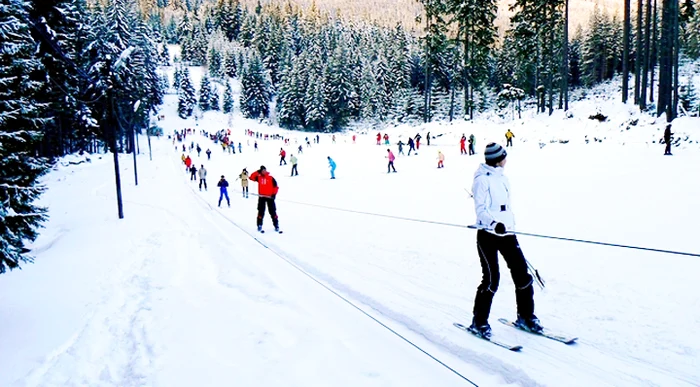 Pe pârtiile din Băile Harghita se schiază bine