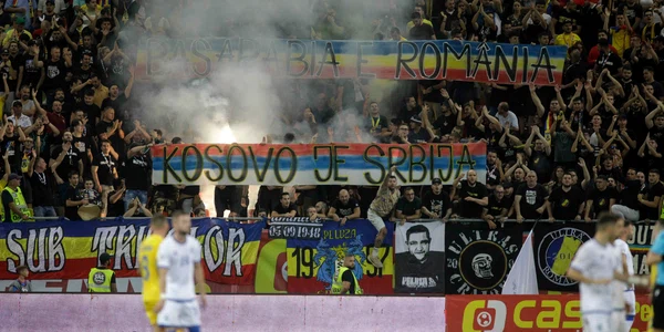 Incidente la meciul de fotbal dintre Romania si Kosovo din preliminariile campionatului European 2024 FOTO Inquam Photos George Calin (4) jpg