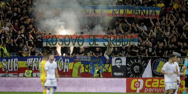 Incidente la meciul de fotbal dintre Romania si Kosovo din preliminariile campionatului European 2024 FOTO Inquam Photos George Calin (4) jpg