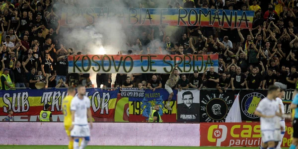 Incidente la meciul de fotbal dintre Romania si Kosovo din preliminariile campionatului European 2024 FOTO Inquam Photos George Calin (4) jpg