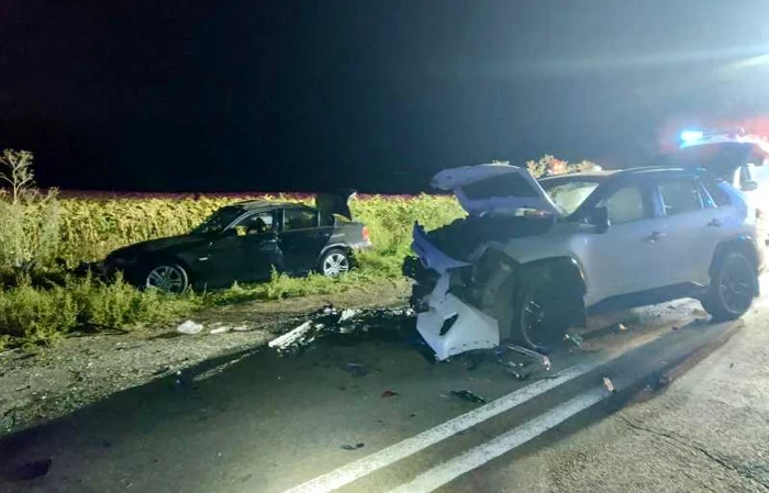 Accidentul s-a produs pe raza localităţii Manoleasa FOTO ISU Botoșani