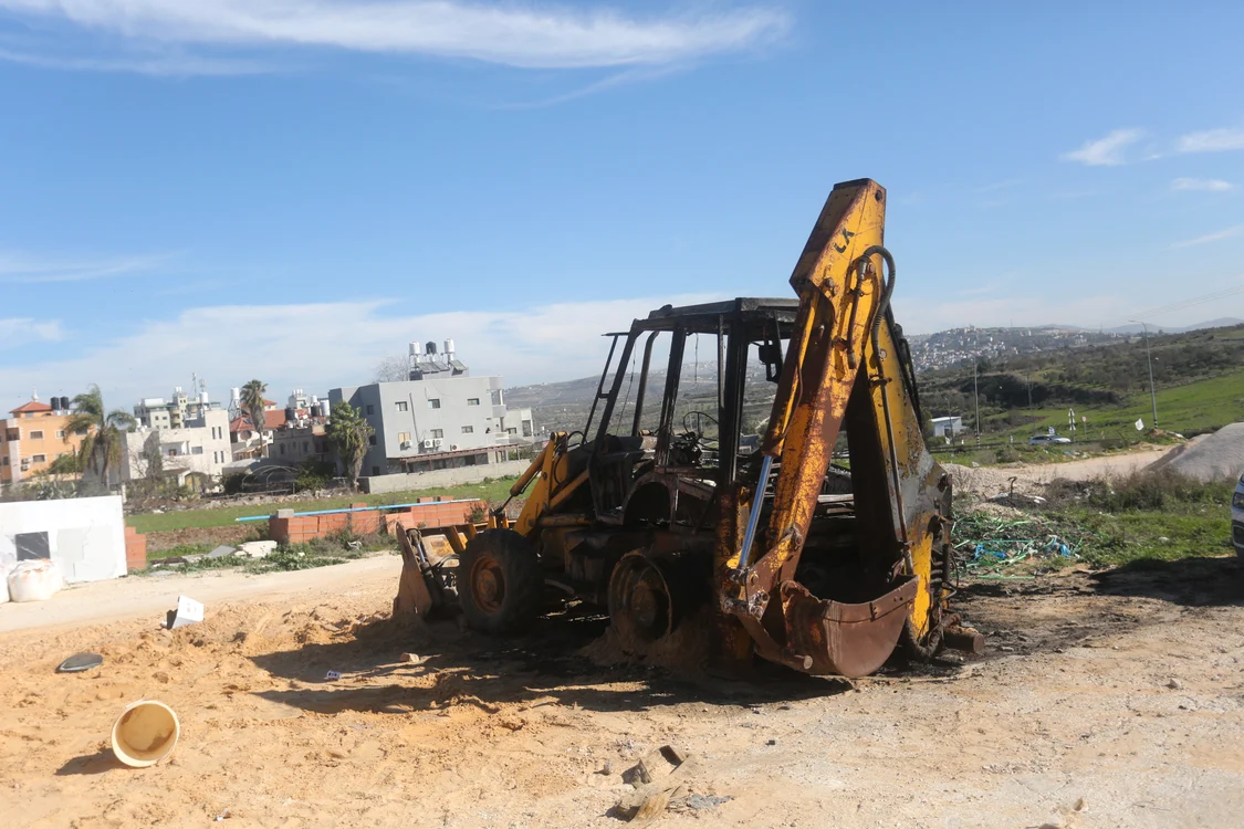 Vehicule incendiate de coloniștii israelieni în Cisiordania FOTO PROFIMEDIA