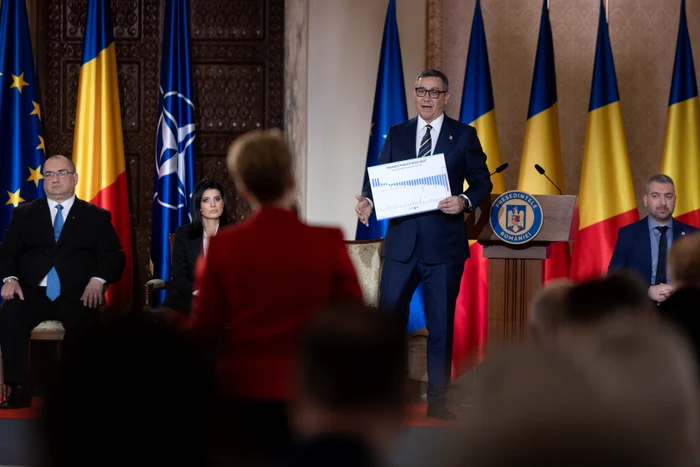 Victor Ponta la dezbaterea electorală. FOTO Mediafax 