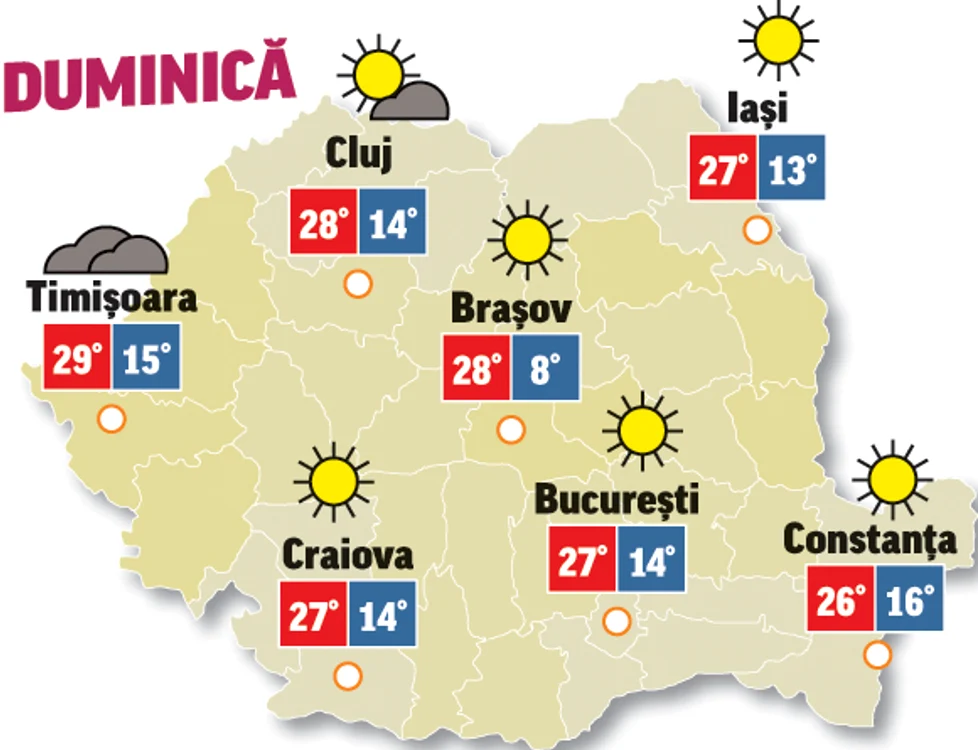 Prognoza meteo 20 septembrie anunță o vreme plăcută de toamnă