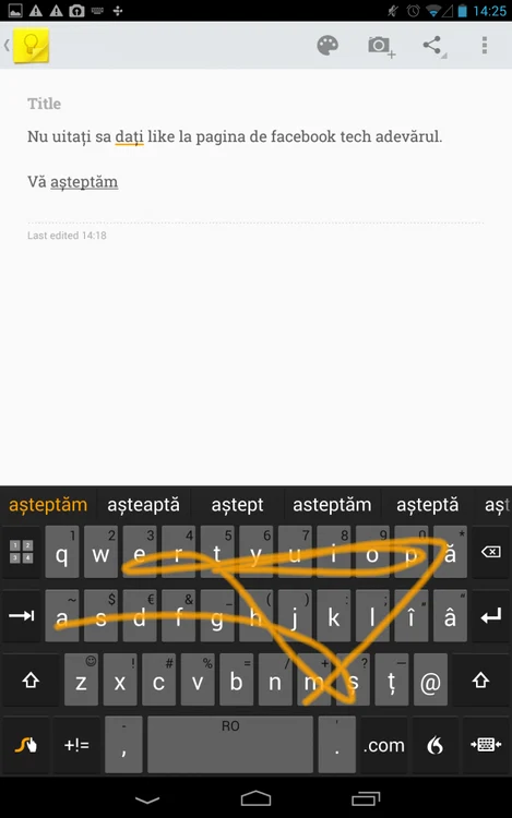 swype meniu