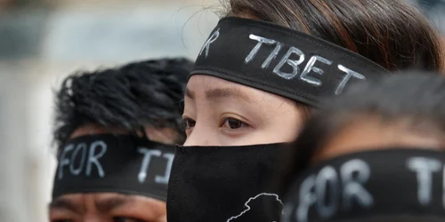 Activisti cerand dreptate pentru Tibet FOTO EPA-EFE