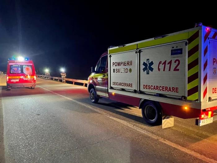 Teribil accident la ieşire din Sibiu - victime trei tineri de 18 ani dintre care unul a murit Foto ISU SIbiu