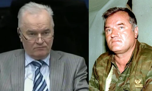 Ratko Mladic, fostul lider militar al sârbilor din Bosnia, condamnat la închisoare pe viață pentru genocid  jpeg