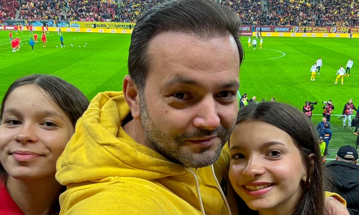 Mihai Morar și fiicele sale gemene, Foto Facebook jpg