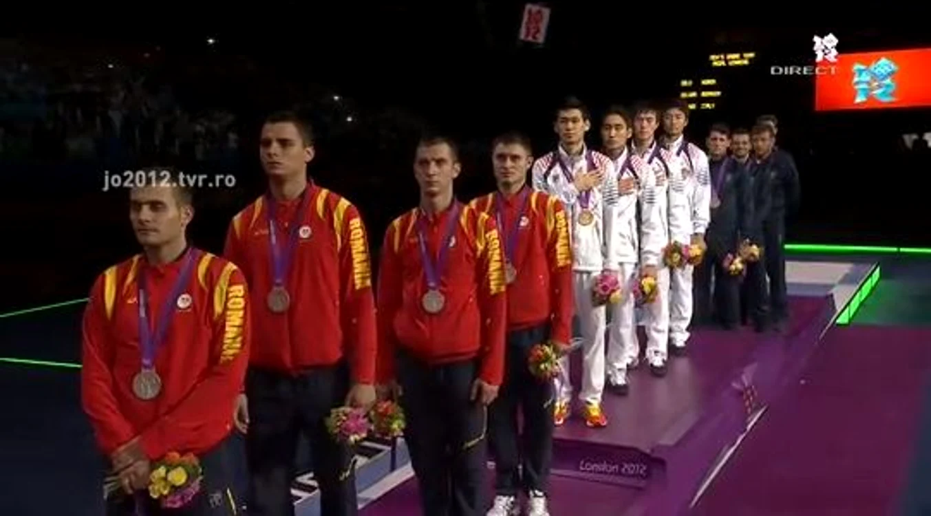 Echipa masculină de sabie a câştigat medalia de argint la Jocurile Olimpice de la Londra