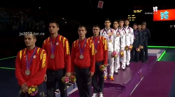 Echipa masculină de sabie a câştigat medalia de argint la Jocurile Olimpice de la Londra