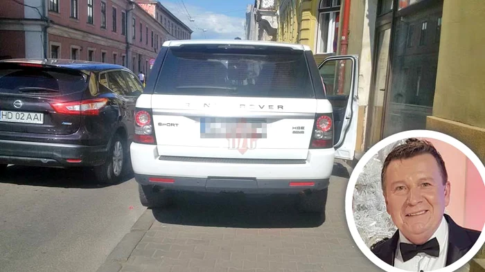 Aurel Tămaş a fost criticat de clujeni după ce şi-a parcat bolidul pe trotuar