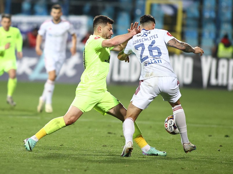 Oțelul Galați învinge Politehnica Iași în primul meci din play-out