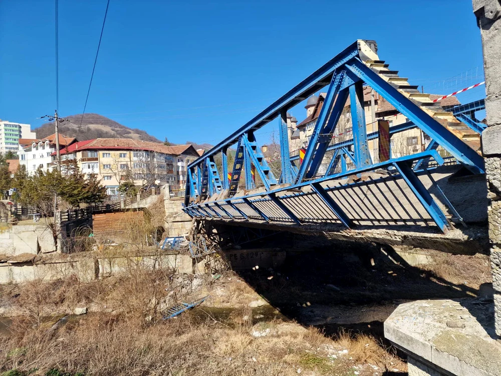 Podul de pe DN10, Buzău. FOTO: Facebook / Sorin Robu