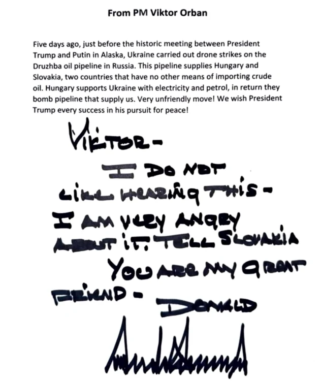 Viktor Orban i-a trimis o scrisoare lui Donald Trump FOTO: Facebook