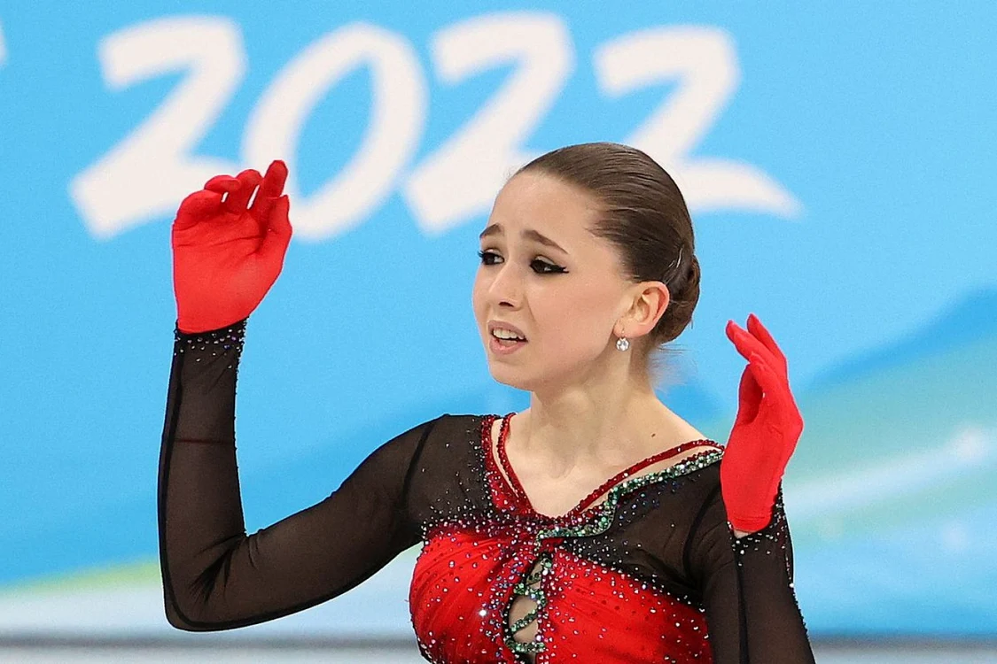 Kamila Valieva la Jocurile Olimpice de Iarnă de la Beijing, în 2022. FOTO: Arhiva Adevărul
