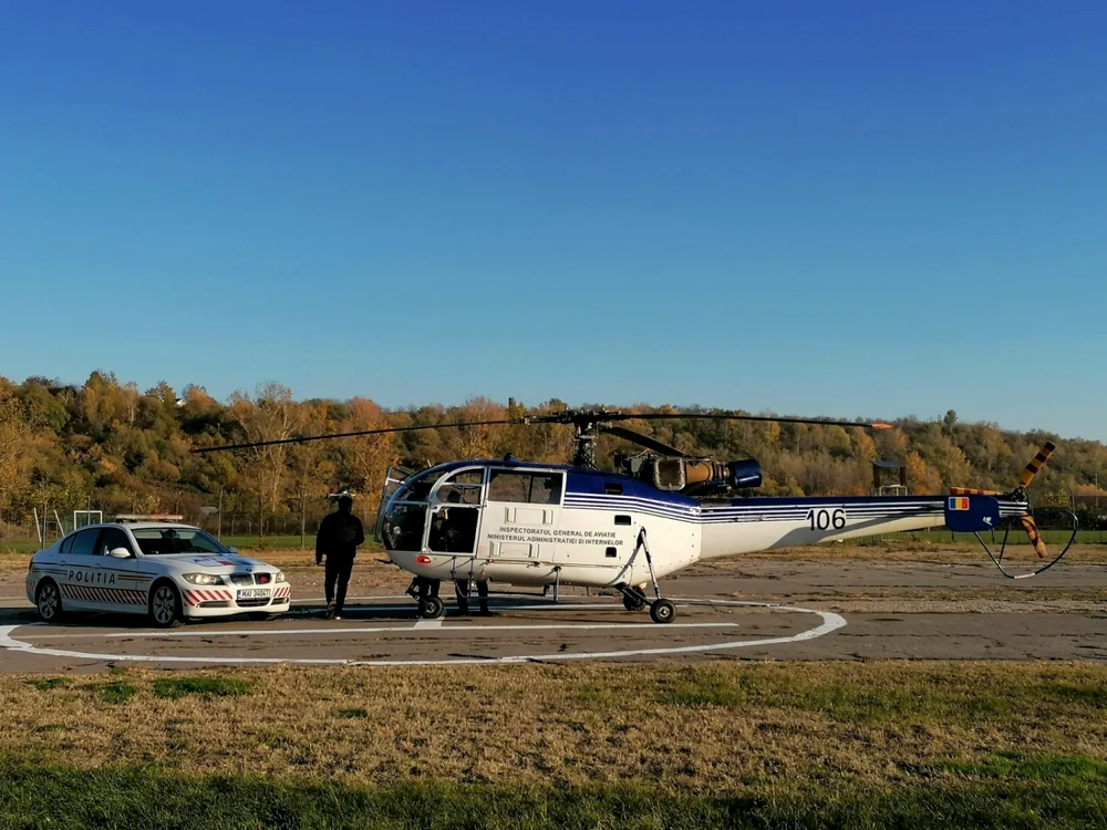 misiune cu elicopterul în olt - foto ipj olt