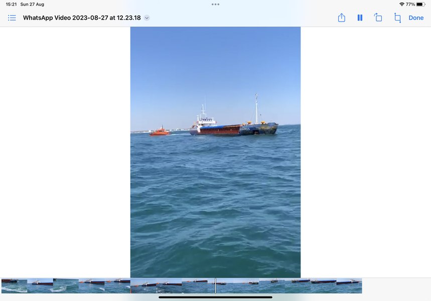 Alertă pe Marea Neagră: o navă a fost în pericol de scufundare în dreptul Mangaliei. Cum s-a încheiat incidentul VIDEO 