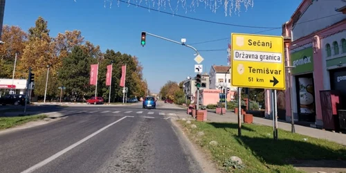 Localitatea de frontieră din Serbia