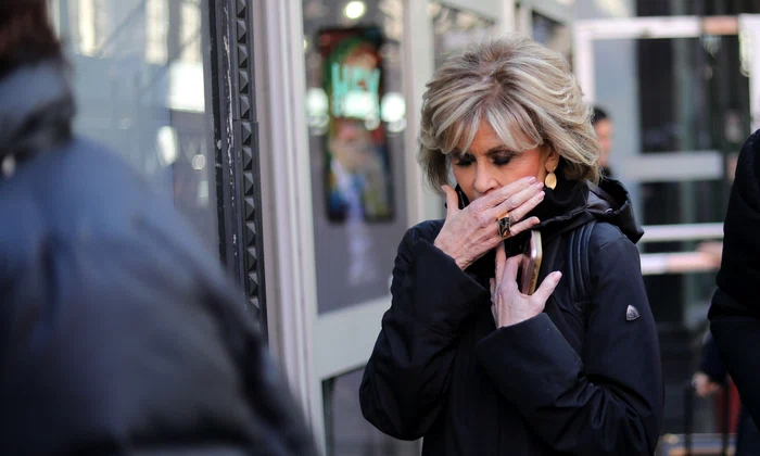 Jane Fonda is see in New York jpeg