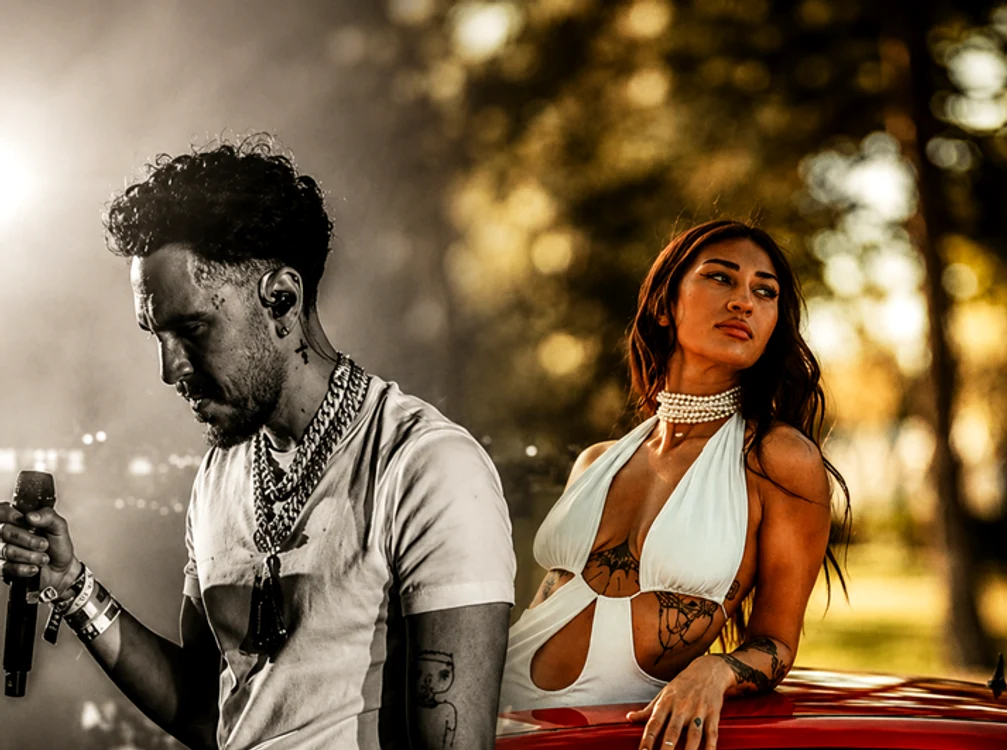 Azteca și Yasmin Awad, văzuți la festival/sursă foto: social media