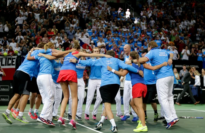 Cehoaicele au sărbătorit pe teren câștigarea FED Cup