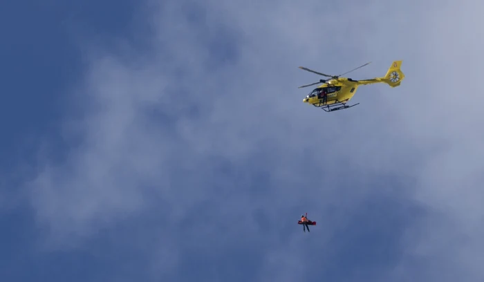 Lindsey Vonn a ajuns la spital cu un elicopter (FOTO: EPA)