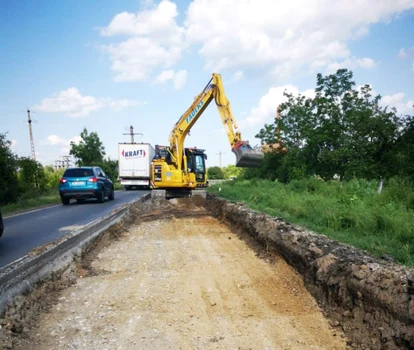 Lucrări la DN 68 A Foto DRDP Timișoara (3) jpg