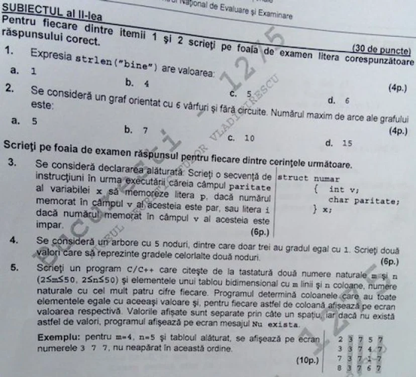 Bacalaureat 2013