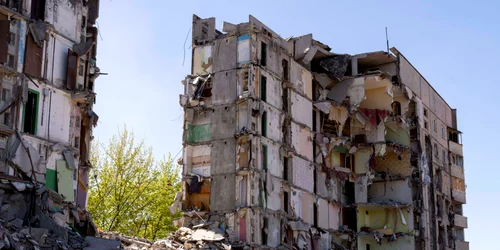 Bloc distrus în Harkov FOTO Profimedia 