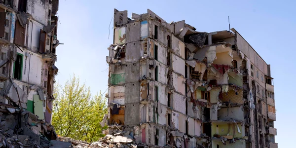 Bloc distrus în Harkov FOTO Profimedia 