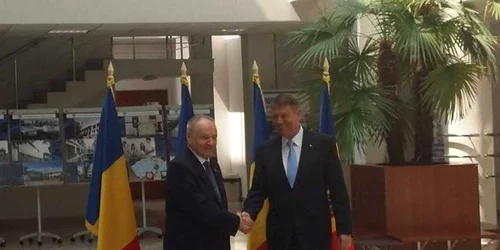 Klaus Iohannis si Nicolae Timofti