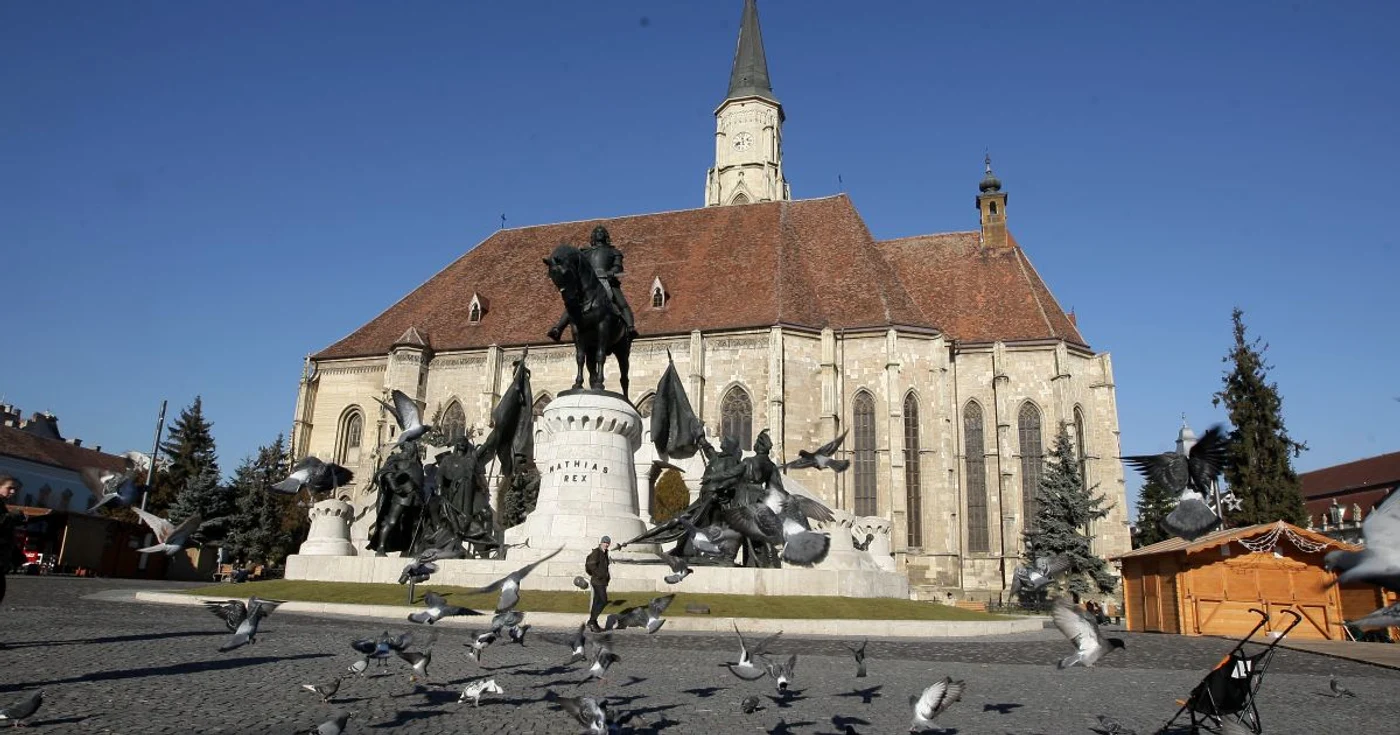 Piaţa Unirii din Cluj-Napoca FOTO: Adevărul
