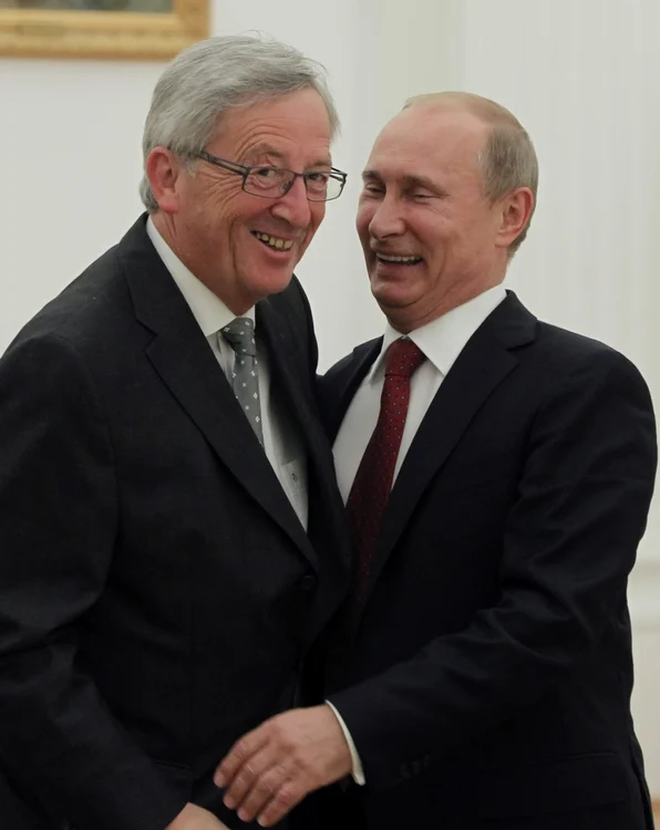 Jean-Claude Juncker şi Vladimir Putin FOTO AP