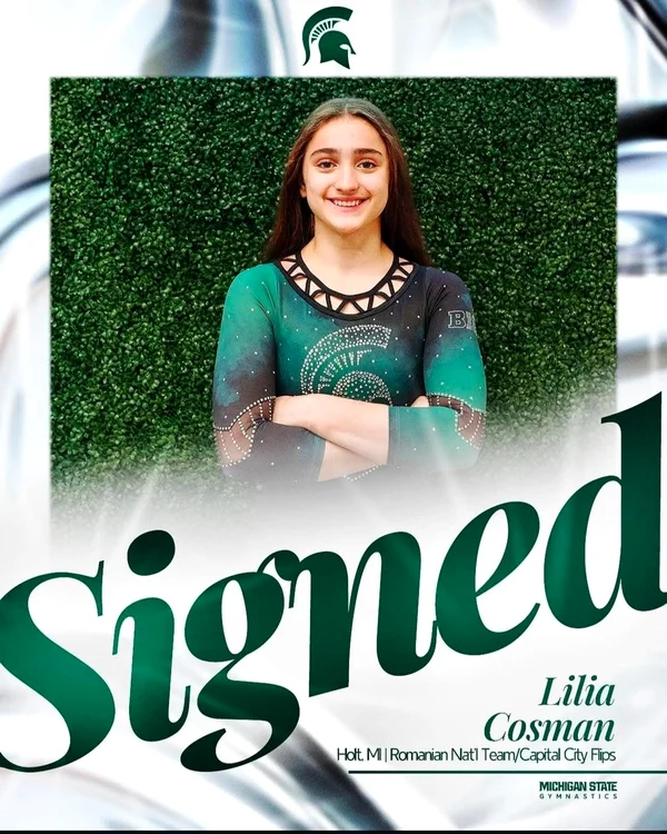 Lilia Cosman a fost acceptată la Michigan State University, locul 4 în NCAA