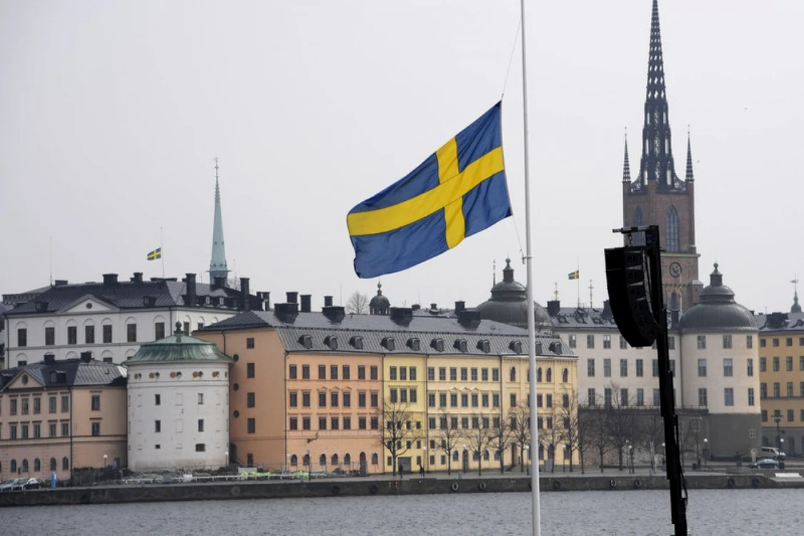 Steagul Suediei la Stockholm. Foto Epa Efe