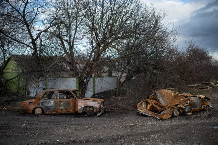 Imagine din satul Andriivka, Ucraina. FOTO Getty Images