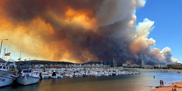 Incendiu Spania FOTO X /  Méteo Palamós