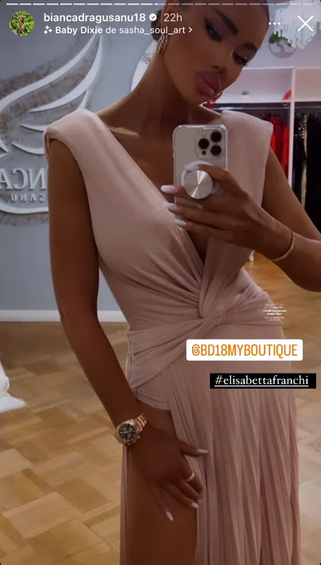 Bianca Drăgușanu și cadoul de la Gabi Bădălău