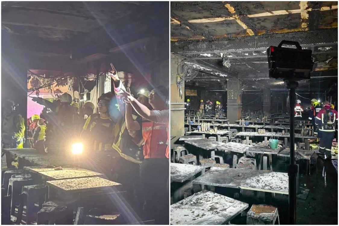 Incendiu într-un club din Bangkok, Thailanda. Foto: X