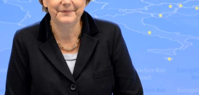 Angela Merkel a făcut un apel la guvernele europene să continue măsurile de austeritate.        PHOTO AFP