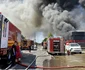 Incendiu puternic la un depozit Sameday din Iași FOTO: ISU Iași