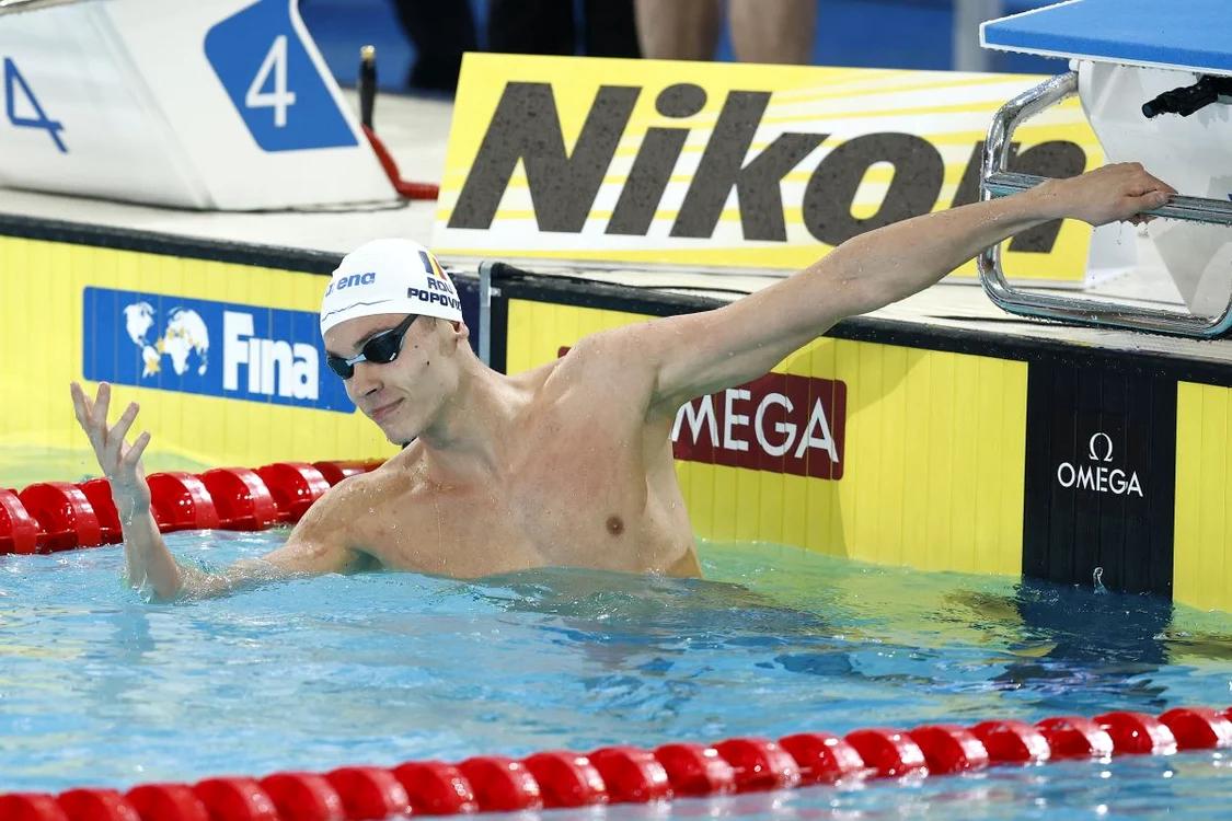 David Popovici e aproape de al treilea titlu mondial la înot 