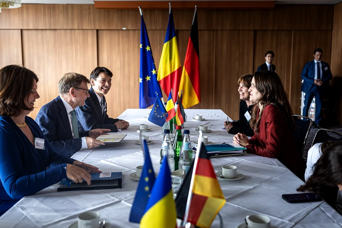 Oana Țoiu la Conferința de la Kiel. FOTO: X/Oana Țoiu
