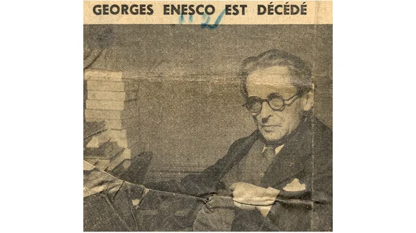 Ce scria presa franceză despre George Enescu în 1955, la moartea marelui compozitor român  jpeg