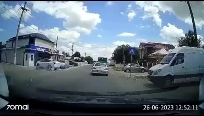 Accidentul s-a produs înainte de ora 13.00. Captură video Fideluta Matache